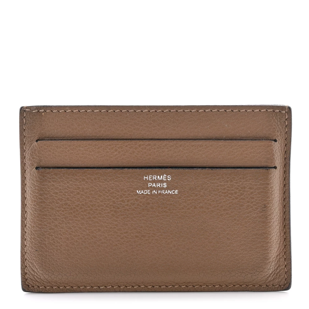 Hermès Evercolor Citizen Twill Card Case Etoupe – Artisan-Grade Dupes - Designer Inspired Luxury Bag