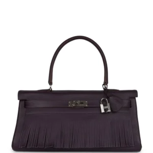 Hermès Fringe Shoulder Kelly 42 JPG Raisin - 1:1 Replica