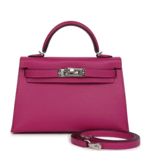 Hermès HSS Kelly 20 Rose Pourpre Verso Epsom - Artisan-Grade Dupes