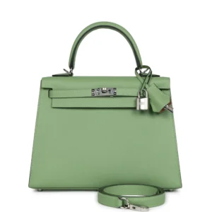 Hermès HSS Kelly 25 Vert Criquet Verso Epsom - 1:1 Replica