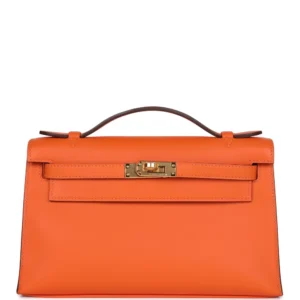 Hermès HSS Kelly Pochette Orange Swift - 1:1 Replica