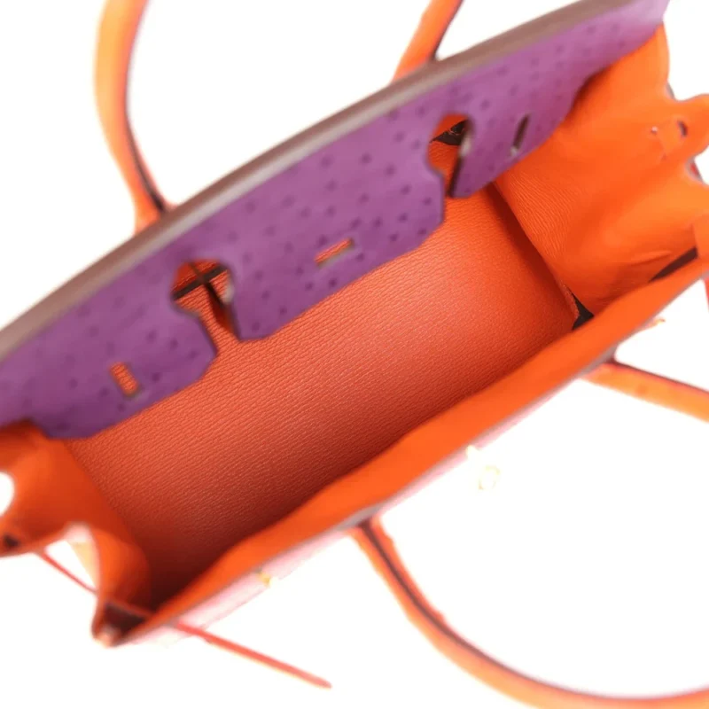 Hermès HSS Tangerine Violet Ostrich - High-End Inspired - Image 5