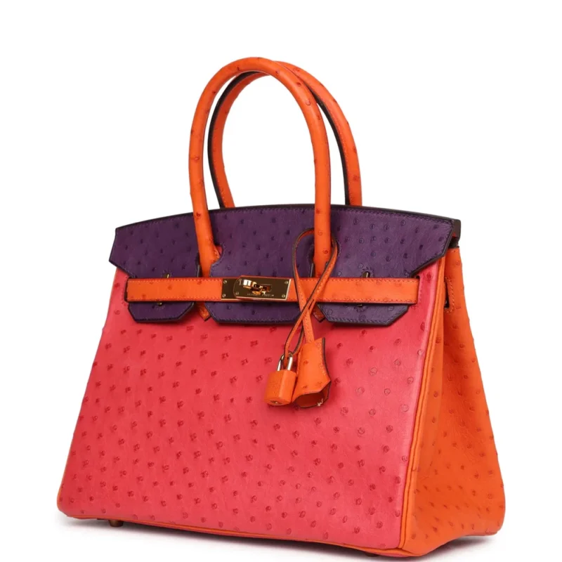 Hermès HSS Tangerine Violet Ostrich - High-End Inspired - Image 7