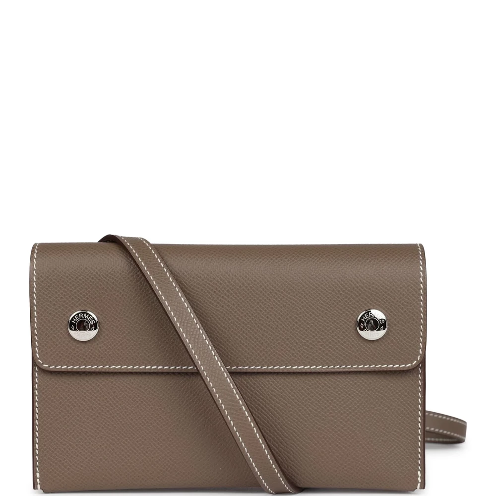 Hermès Hermèsnap Wallet Etoupe Epsom – High-End Inspired - Premium Alternative Bag