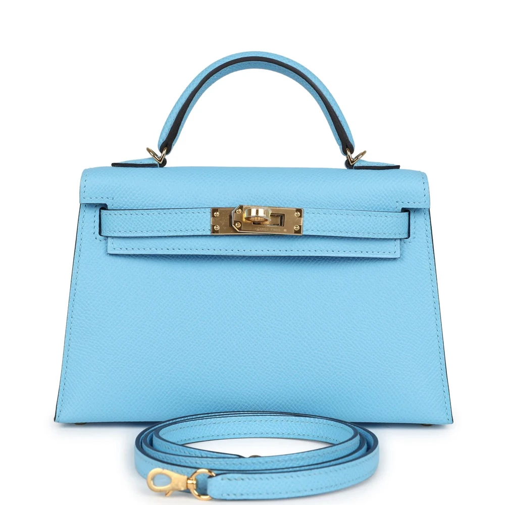 Hermès Kelly 20 Celeste Epsom Gold – Artisan-Grade Dupes - Designer Inspired Luxury Bag