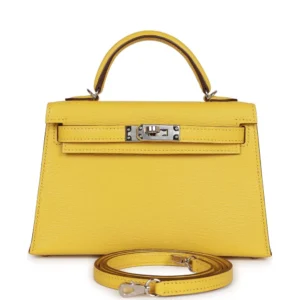 Hermès Kelly 20 Jaune de Naples Verso - Premium Replica