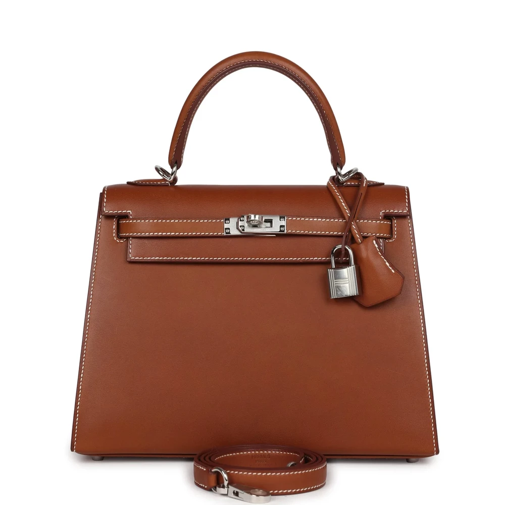 Hermès Kelly 25 Fauve Barenia Palladium – Best Replica - Premium Alternative