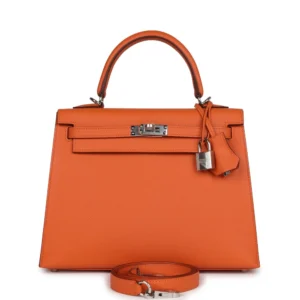 Hermès Kelly 25 Orange Epsom - Best Replica