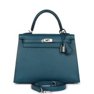 Hermès Kelly 25 Vert Bosphore Madame - High-End Inspired