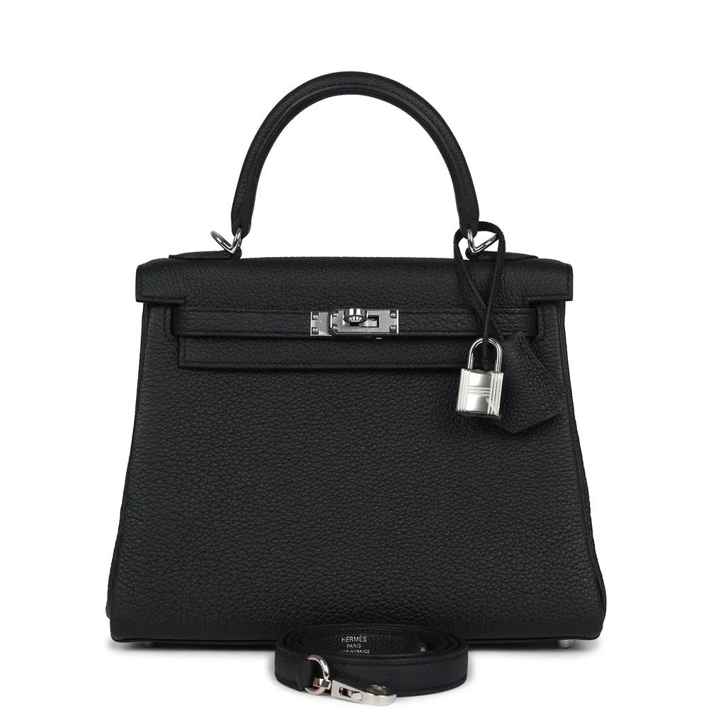 Hermès Kelly 28 Black Togo Palladium – Best Replica - Designer Inspired Luxury Bag