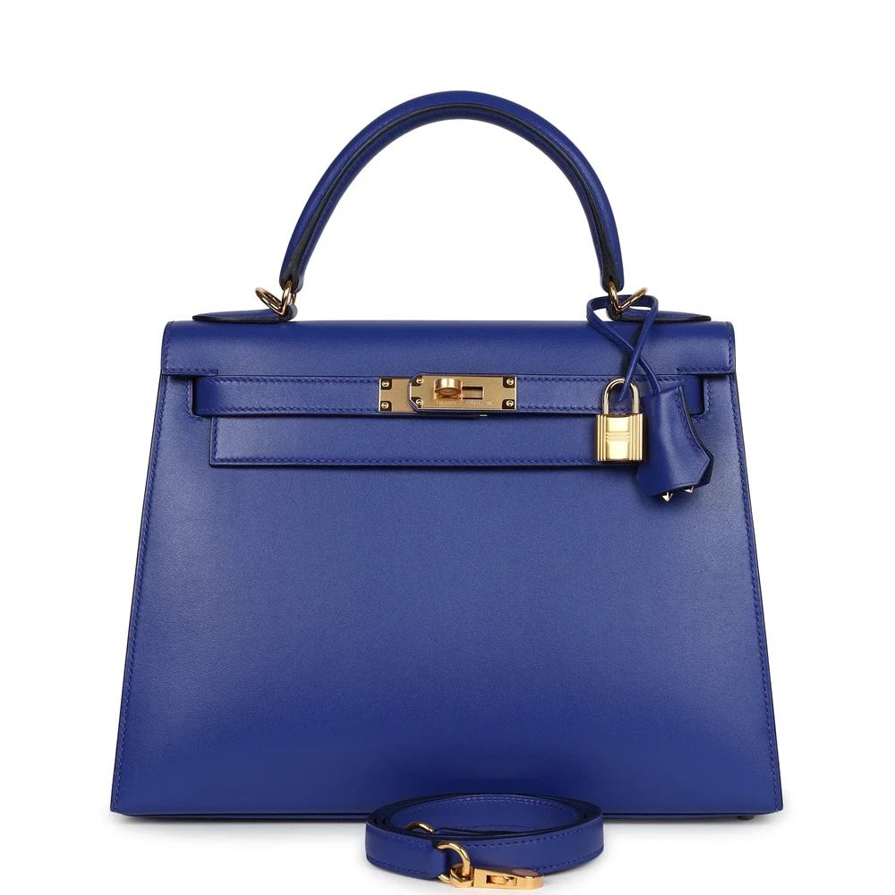 Hermès Kelly 28 Bleu Electric Tadelakt – Mirror Quality Replicas - Designer Inspired Luxury Bag