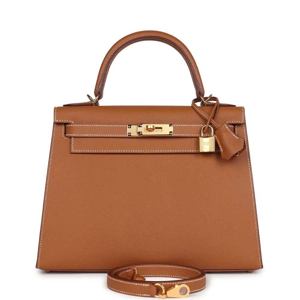 Hermès Kelly 28 Gold Epsom Gold – 1:1 Replica - Designer Inspired Luxury Bag