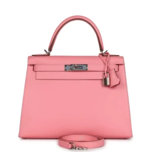 Hermès Kelly 28 Rose Confetti Epsom - Artisan-Grade Dupes