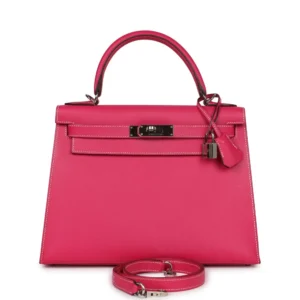 Hermès Kelly 28 Rose Tyrien Epsom - High-End Inspired
