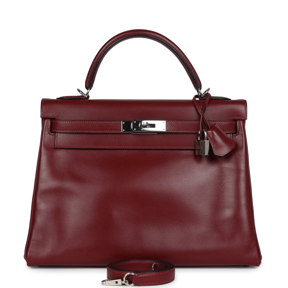 Hermès Kelly 32 Rouge H Box Palladium – Best Replica - Premium Alternative Bag