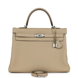 Hermès Kelly 35 Trench Togo Palladium - High-End Inspired