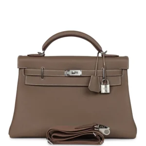 Hermès Kelly 35 Etoupe Togo Gold - High-End Inspired