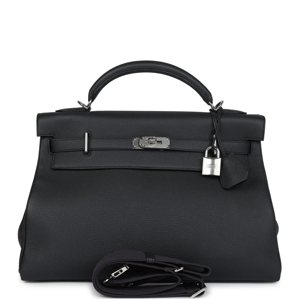Hermès Kelly 42 Maxi Plomb Togo Palladium – 1:1 Replica - Designer Inspired Luxury Bag