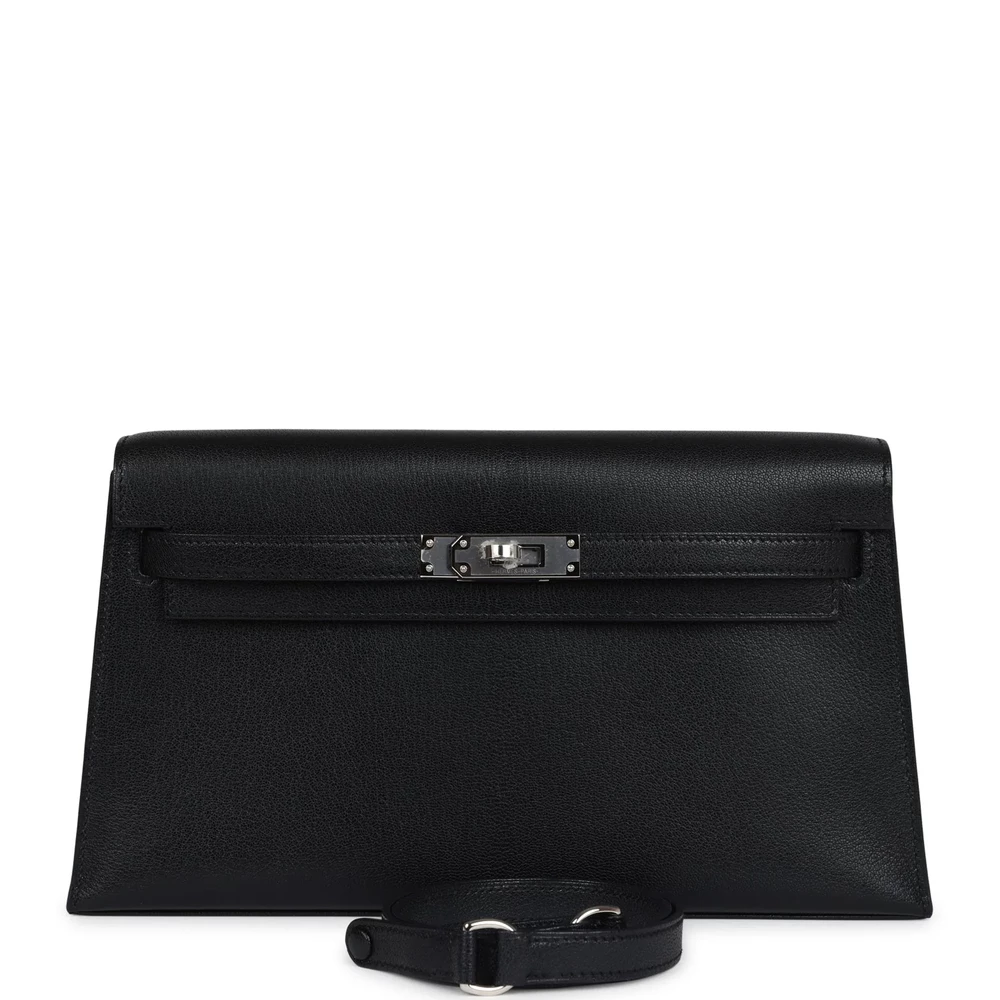 Hermès Kelly Elan Black Chevre Chamkila – Artisan-Grade Dupes - Premium Alternative