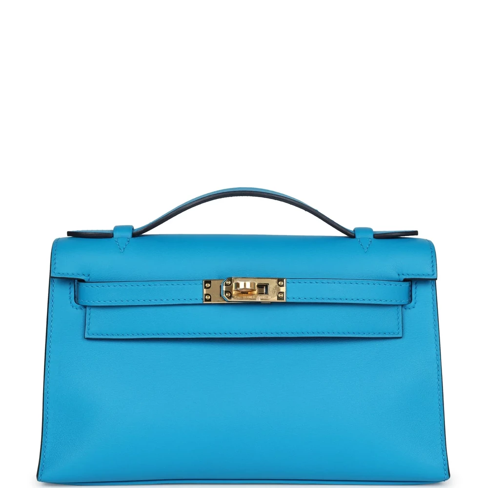 Hermès Kelly Pochette Bleu Frida Swift – Best Replica - Premium Alternative