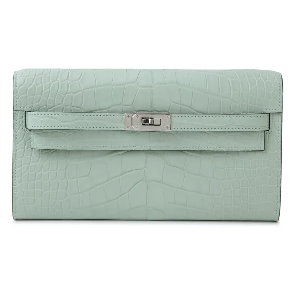 Hermès Kelly To Go Vert d'Eau Alligator – Artisan-Grade Dupes - Premium Alternative Bag