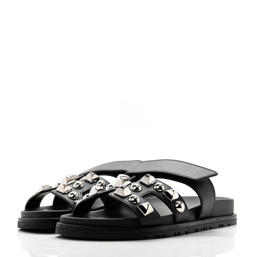 Hermès Medor Chypre Sandals Black – Artisan-Grade Dupes - Premium Alternative
