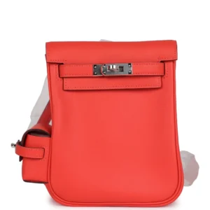 Hermès Mini Kelly Jump Backpack Orange Swift - Artisan-Grade Dupes