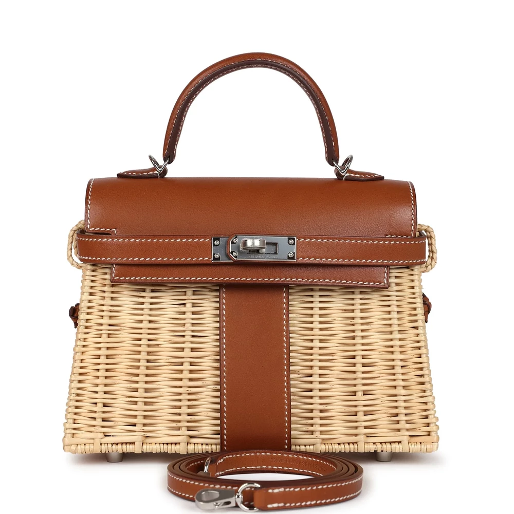 Hermès Mini Picnic Kelly 20 Fauve Barenia – Best Replica - Premium Alternative