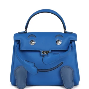 Hermès Kelly 32 Bleu France Epsom Palladium - High-End Inspired