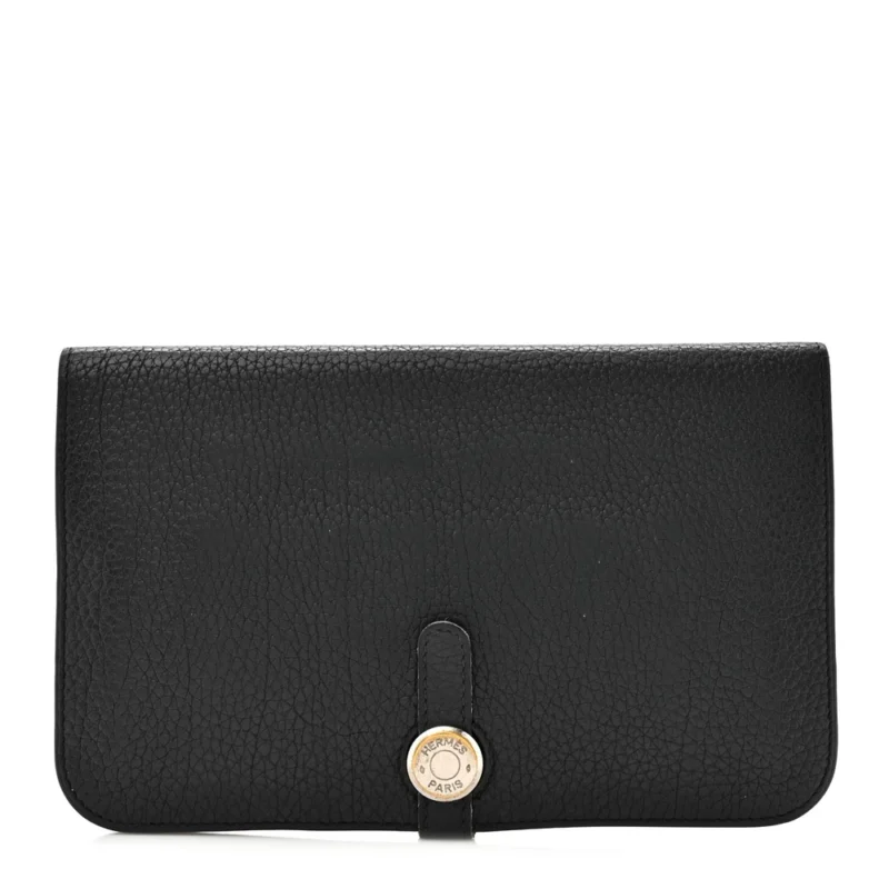 Hermès Togo Dogon Duo Wallet Black – Premium Replica - Premium Alternative Bag