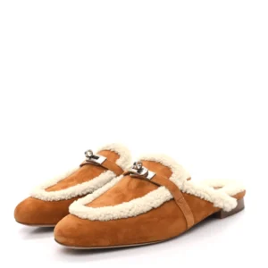 Hermès Woolskin Oz Mules Naturel - Premium Replica Online