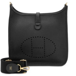 High-End Hermès Inspired Black Clémence Evelyne III 29