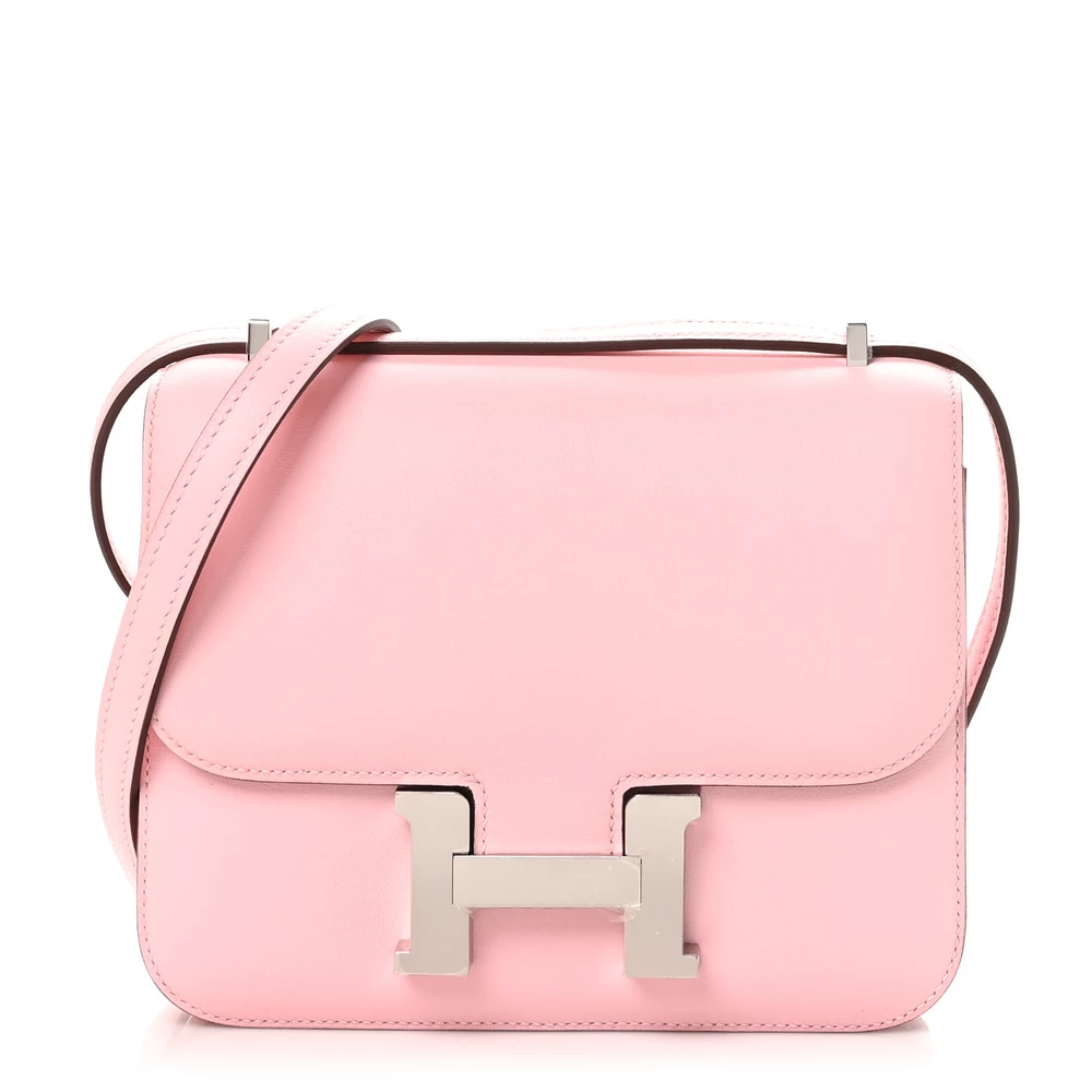 High-End Hermès Inspired – Constance 18 Swift Rose Sakura - Premium Alternative Bag