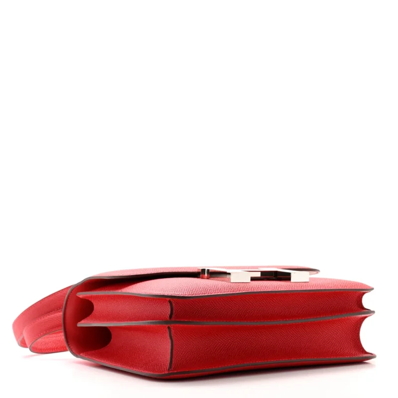High-End Hermès Inspired - Constance 24 Epsom Rouge Casaque - Image 4
