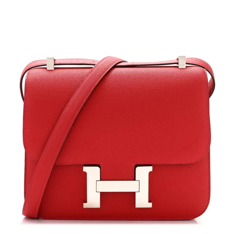 High-End Hermès Inspired – Constance 24 Epsom Rouge Casaque