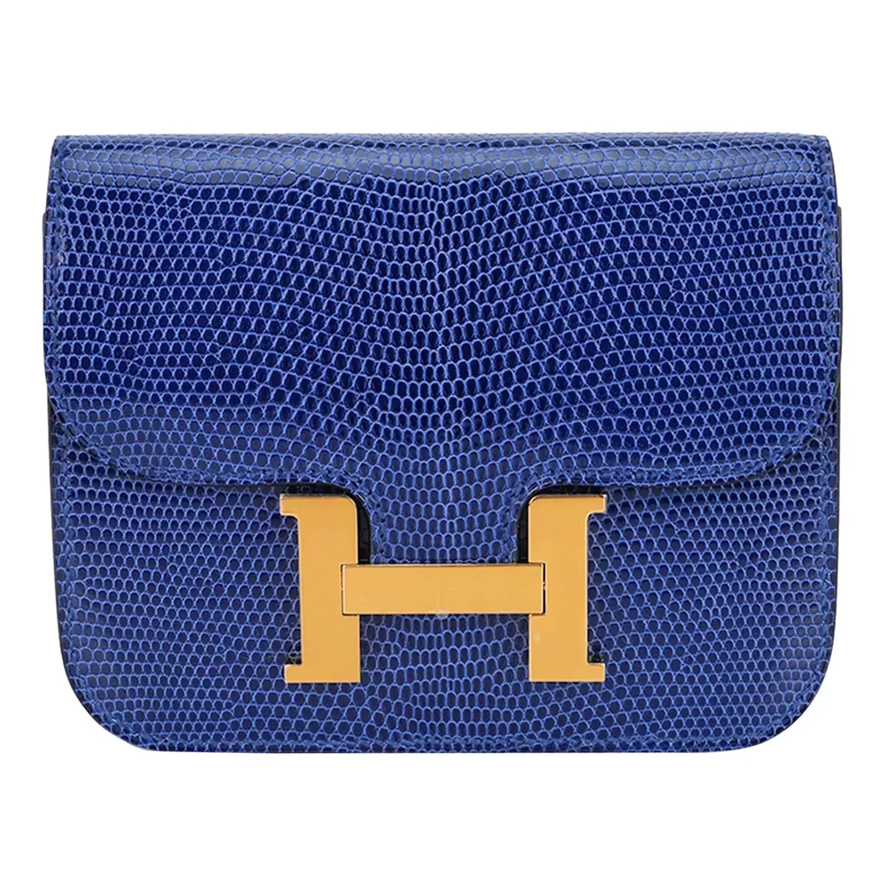 High-End Hermès Inspired – Constance Slim Wallet Belt Blue Sapphire - Premium Alternative Bag