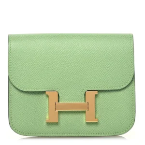 High-End Hermès Inspired - Constance Slim Wallet Vert Criquet