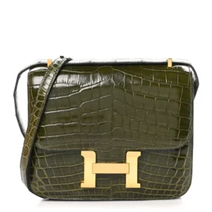 High-End Hermès Inspired – Crocodile Constance 18 Vert Veronese