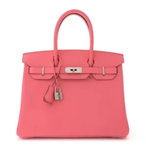 High-End Hermès Inspired - Epsom Birkin 30 Rose Confetti