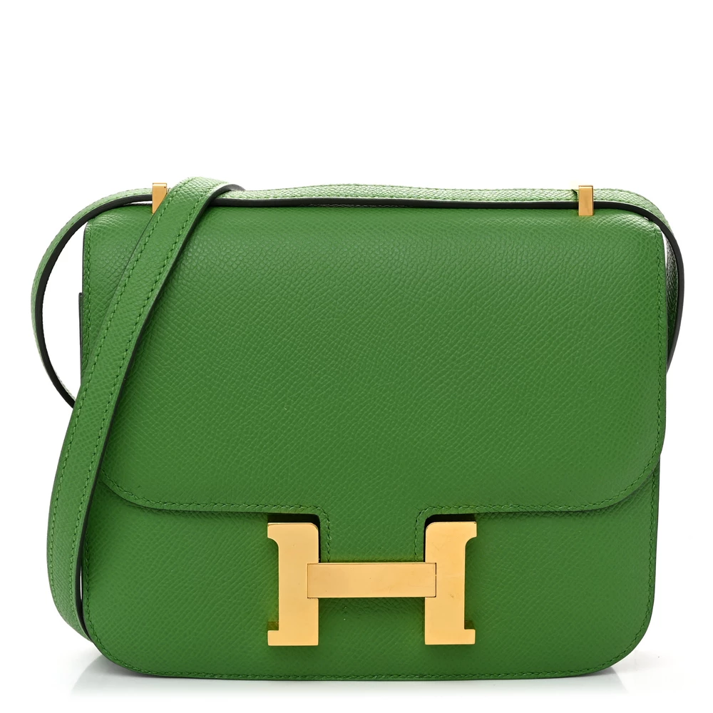 High-End Hermès Inspired – Epsom Constance 18 Vert Yucca - Premium Alternative