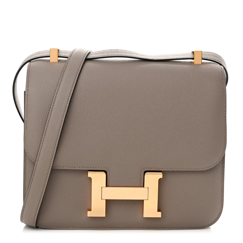 High-End Hermès Inspired – Epsom Constance 24 Gris Asphalte - Designer Inspired Luxury Bag