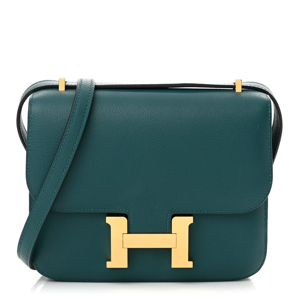 High-End Hermès Inspired – Evercolor Constance 18 Vert Bosphore - Premium Alternative Bag