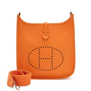 High-End Hermès Inspired Orange Evelyne II GM | Top Tier Hermès