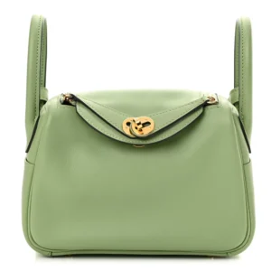 High-End Hermès Inspired - Swift Mini Lindy 20 Vert Criquet