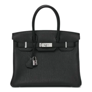 High-End Hermès Inspired Togo Birkin 30 Black