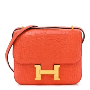 Mirror Quality Hermès Replicas - Alligator Constance 18 Rouge Indien
