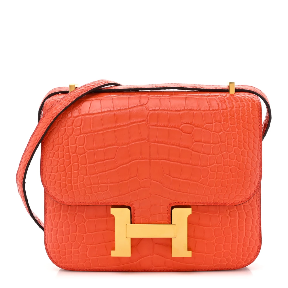 Mirror Quality Hermès Replicas – Alligator Constance 18 Rouge Indien - Premium Alternative