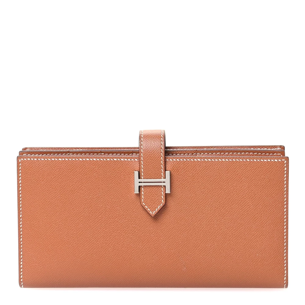 Mirror Quality Hermès Replicas – Bearn Gusset Wallet Gold Epsom - Premium Alternative