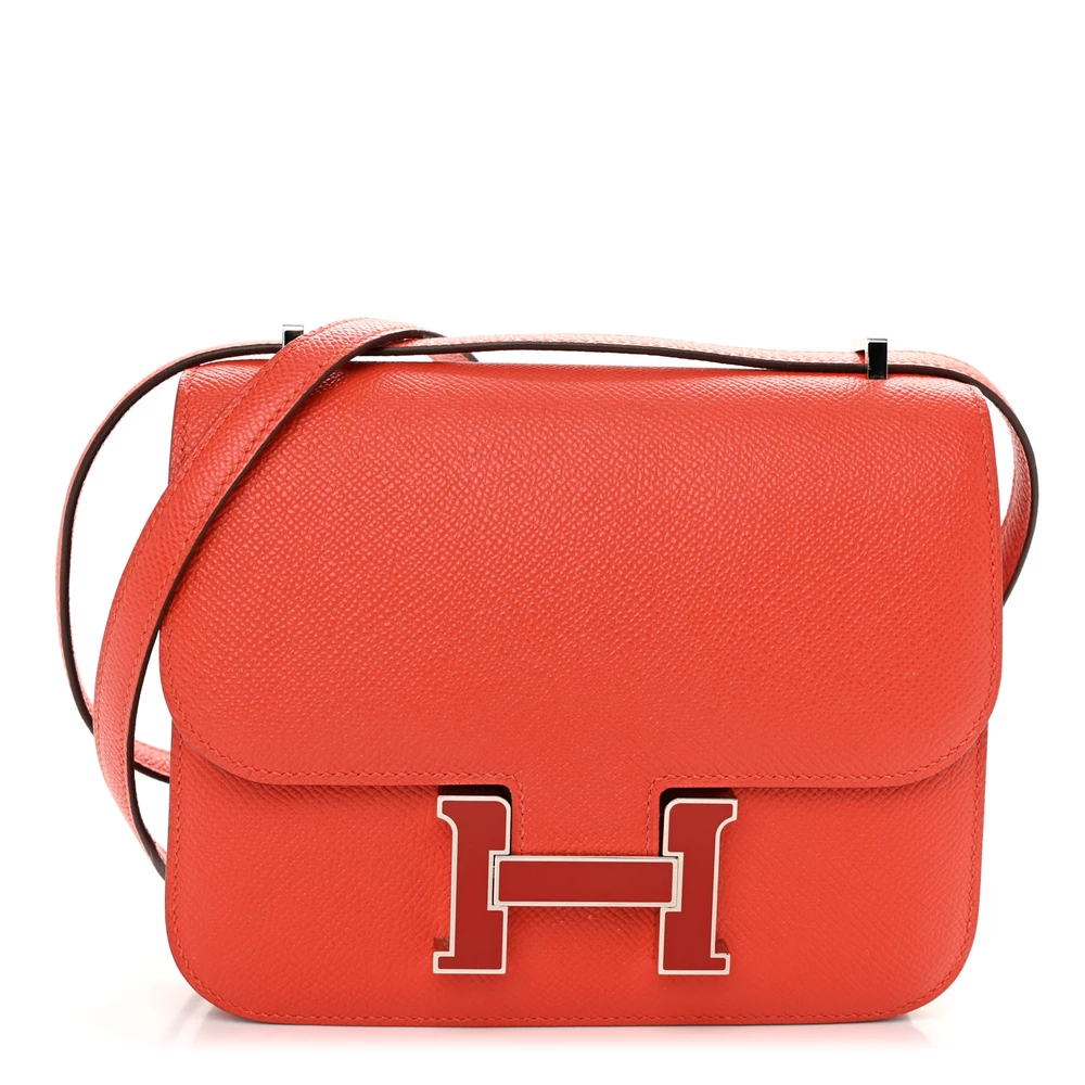 Mirror Quality Hermès Replicas – Enamel Constance 18 Capucine Sanguine - Designer Inspired Luxury Bag