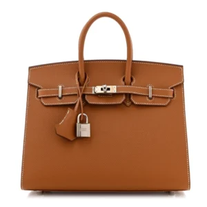 Mirror Quality Hermès Replicas | Epsom Birkin Sellier 25 Gold